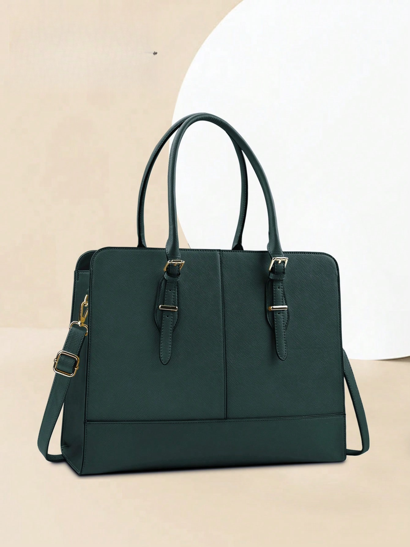 Leather Work Bag - 15.6 Inch Leather Laptop Tote Bag