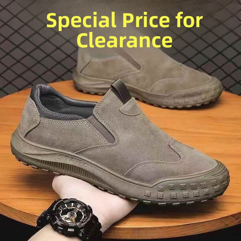 Leatherworking Items - Low-Top Men's Casual Work Shoes Waterproof