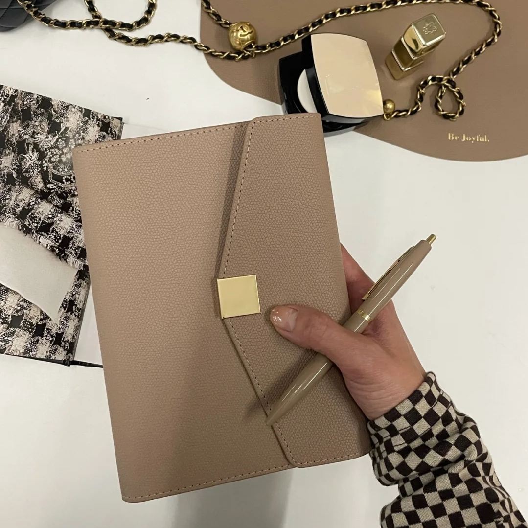 Leather Work Notepad - A5 Pu Leather Binder Notebook Journal