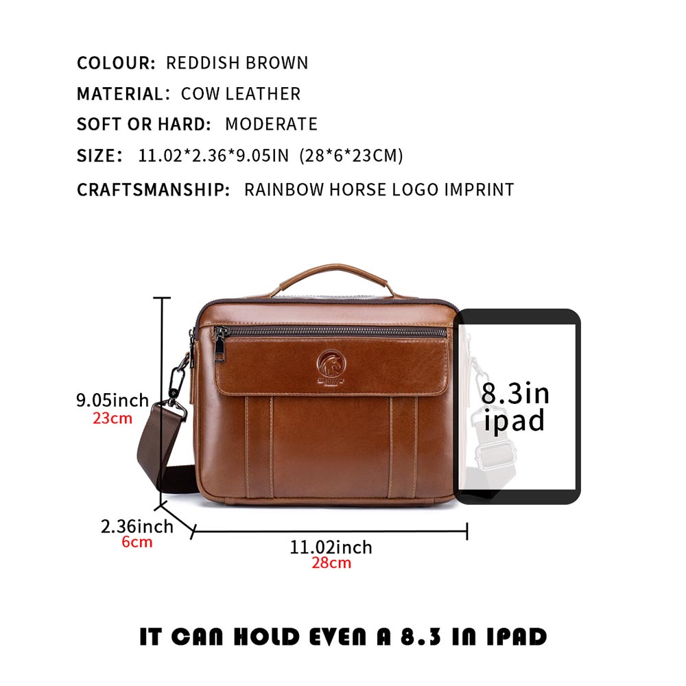 New men's mini crossbody bag,  - Leatherwork Thread reseña y precio