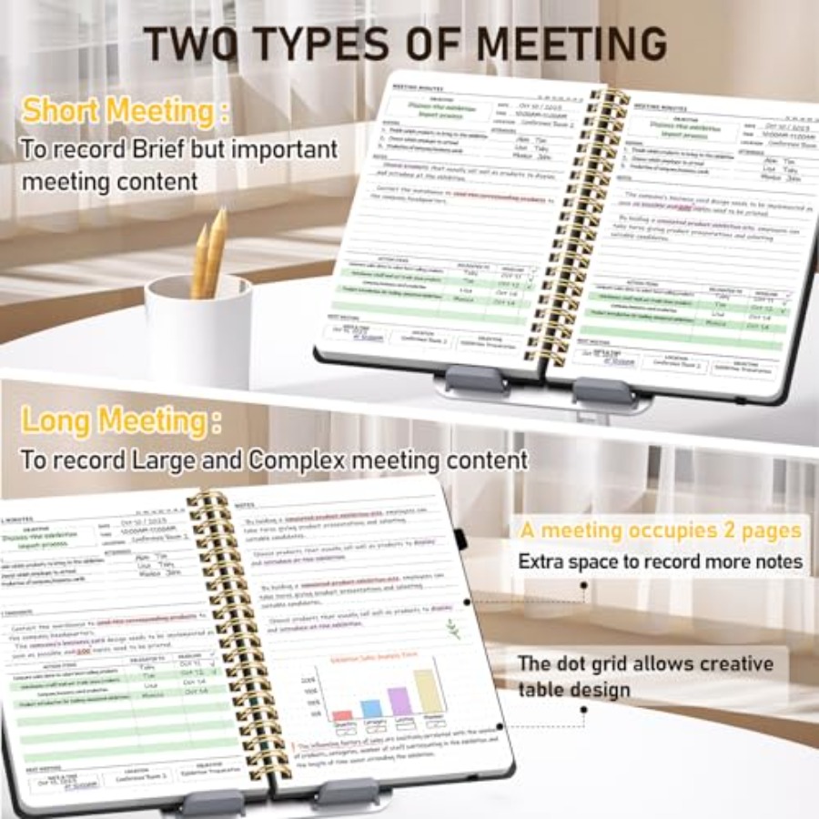 5 Pack Meeting Notebooks for W - Leatherworking Items reseña y precio