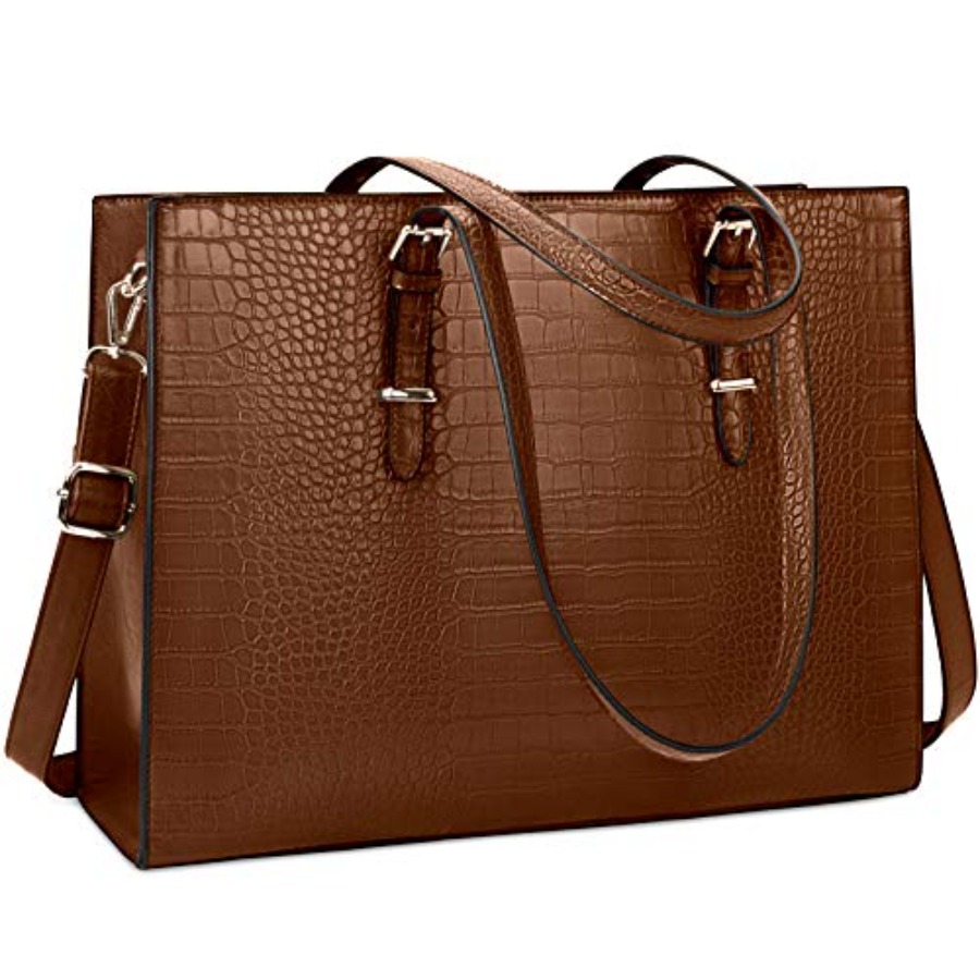 Laptop Bag for Women 15.6 Inch - Leather Work Bag reseña y precio