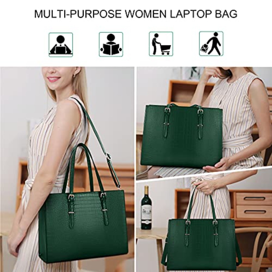 Laptop Bag for Women 15.6 Inch - Leather Work Bag reseña y precio