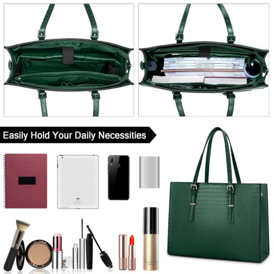 Laptop Bag for Women 15.6 Inch - Leather Work Bag reseña y precio