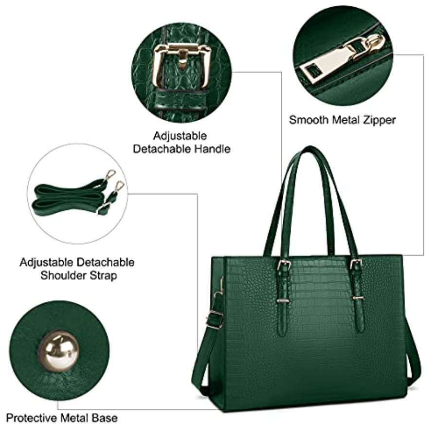 Laptop Bag for Women 15.6 Inch - Leather Work Bag reseña y precio