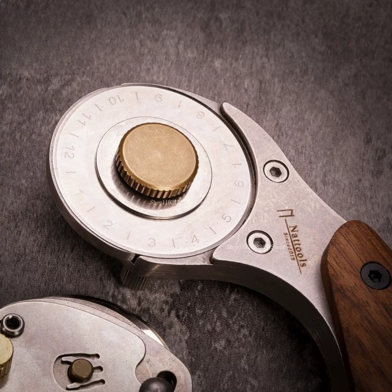 Natural Wooden Handle All-meta - Leatherwork Roller reseña y precio