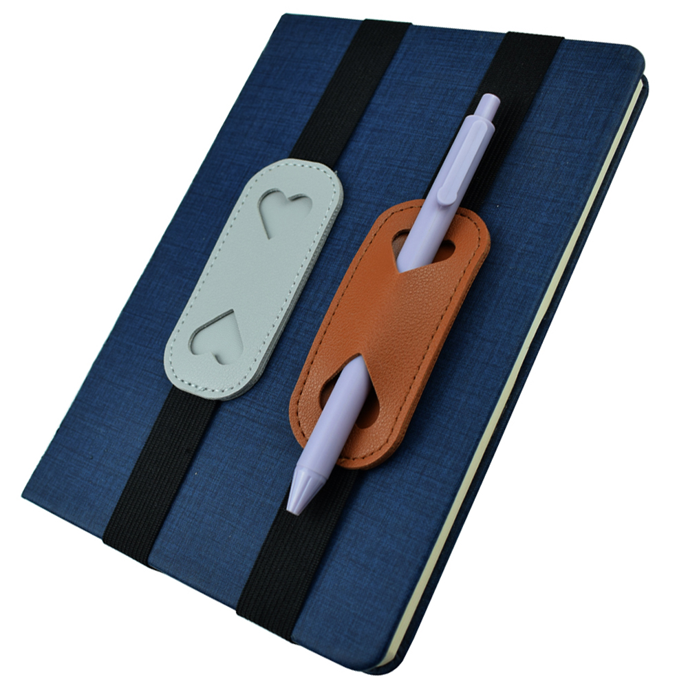 Elastic PU Leather Pen Holder  - Leather Work Notepad reseña y precio