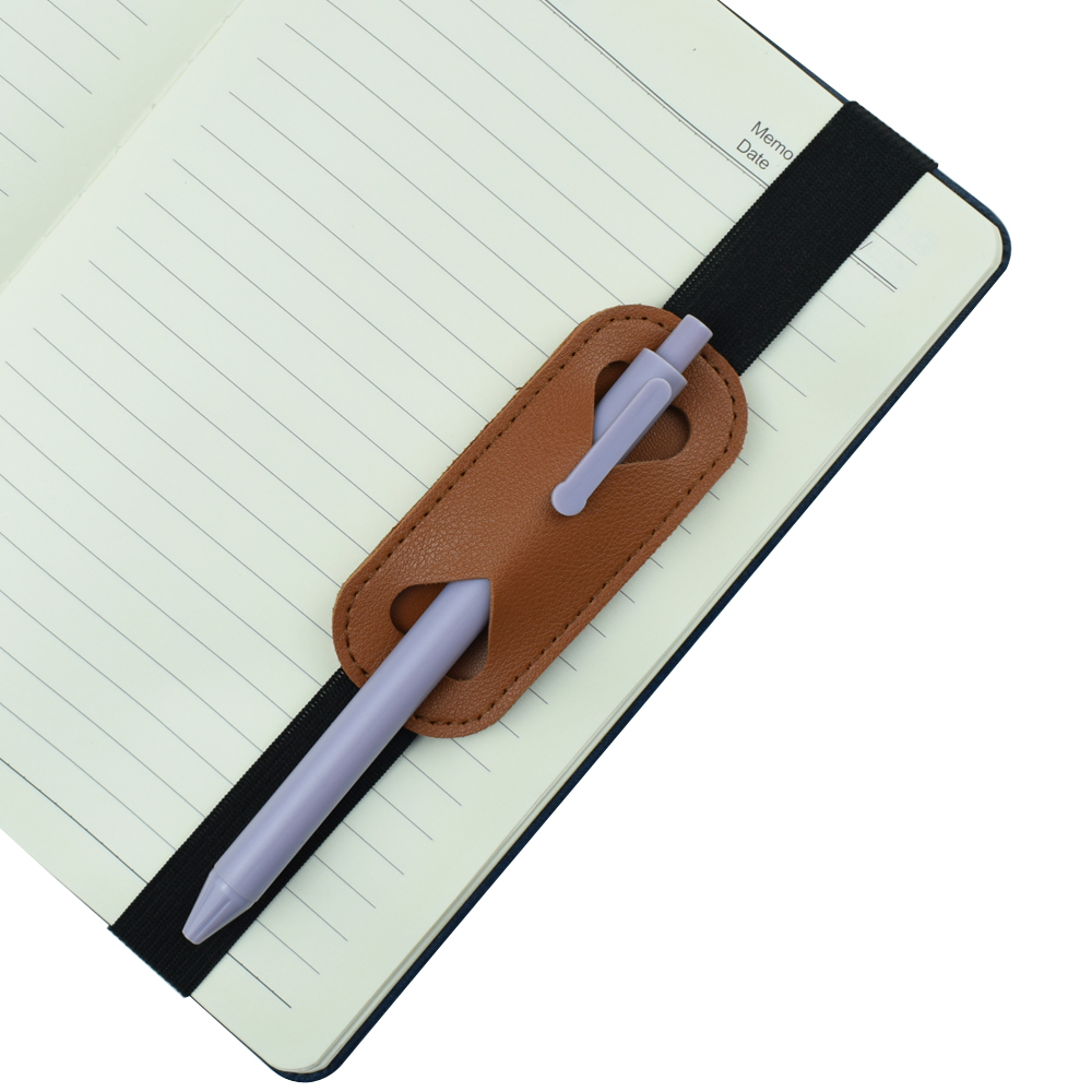Elastic PU Leather Pen Holder  - Leather Work Notepad reseña y precio