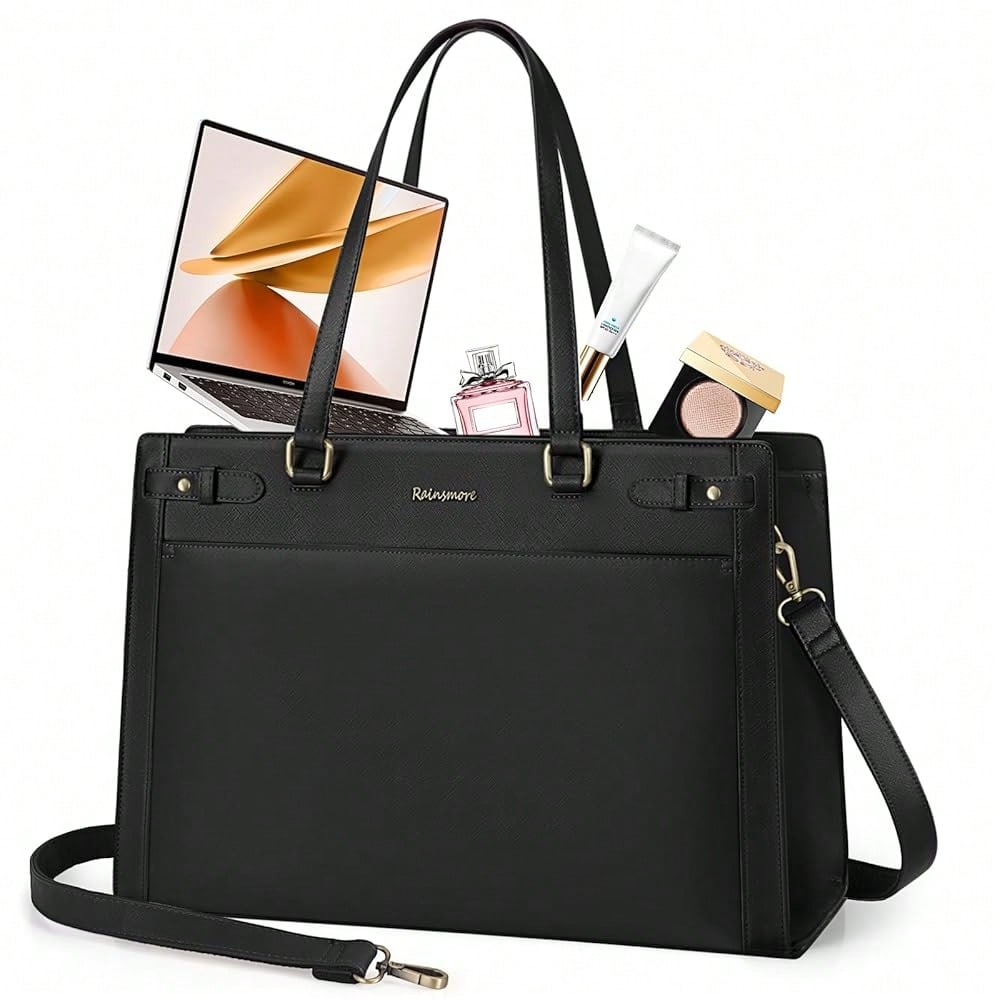 Laptop Bag For Women 15.6 Inch - Leather Work Bag Women reseña y precio