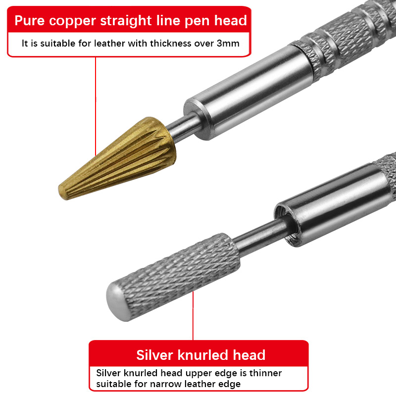 Leather Dual Head Edge Oil Glu - Leatherwork Roller reseña y precio