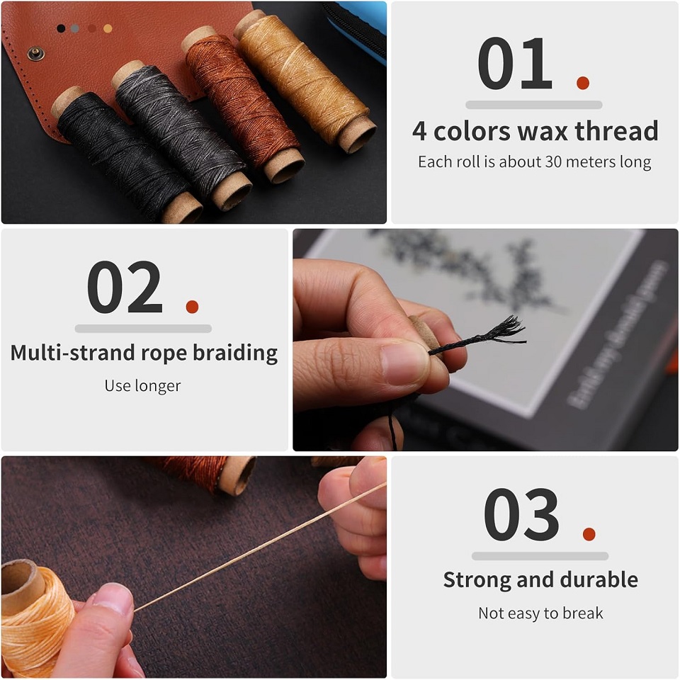 BUDDUR Leather Sewing Tools Ki - Leatherwork Thread reseña y precio