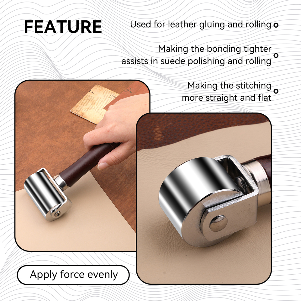 KRABALL Leather Press Edge Rol - Leatherwork Roller reseña y precio