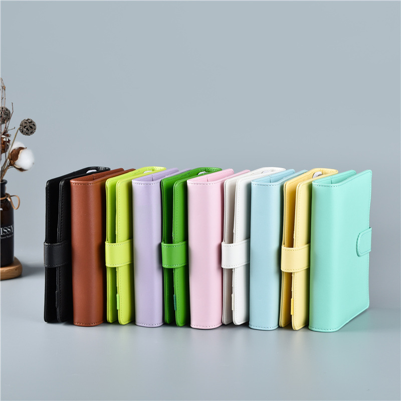 Macaron Color A5 A6 6 Ring Bin - Leather Work Notepad reseña y precio