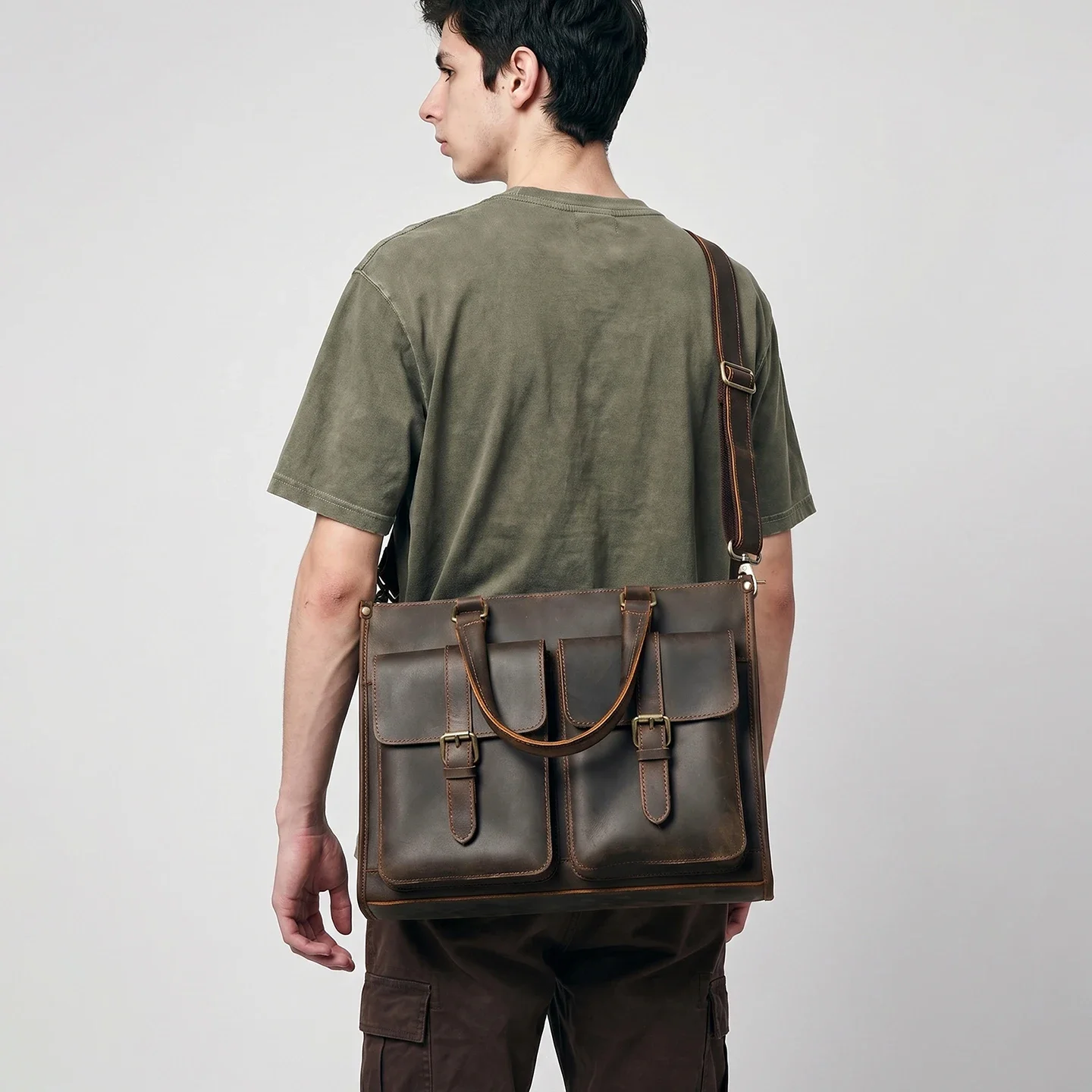 Vintage Genuine Leather Men Cr - Leatherwork Thread reseña y precio