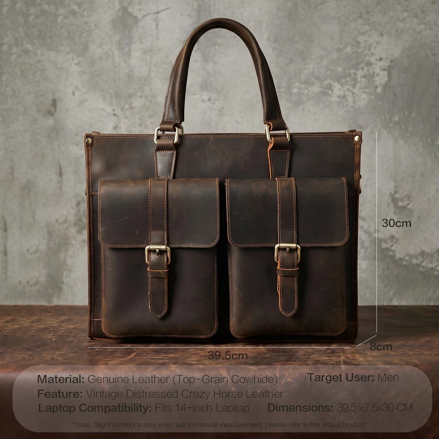 Vintage Genuine Leather Men Cr - Leatherwork Thread reseña y precio
