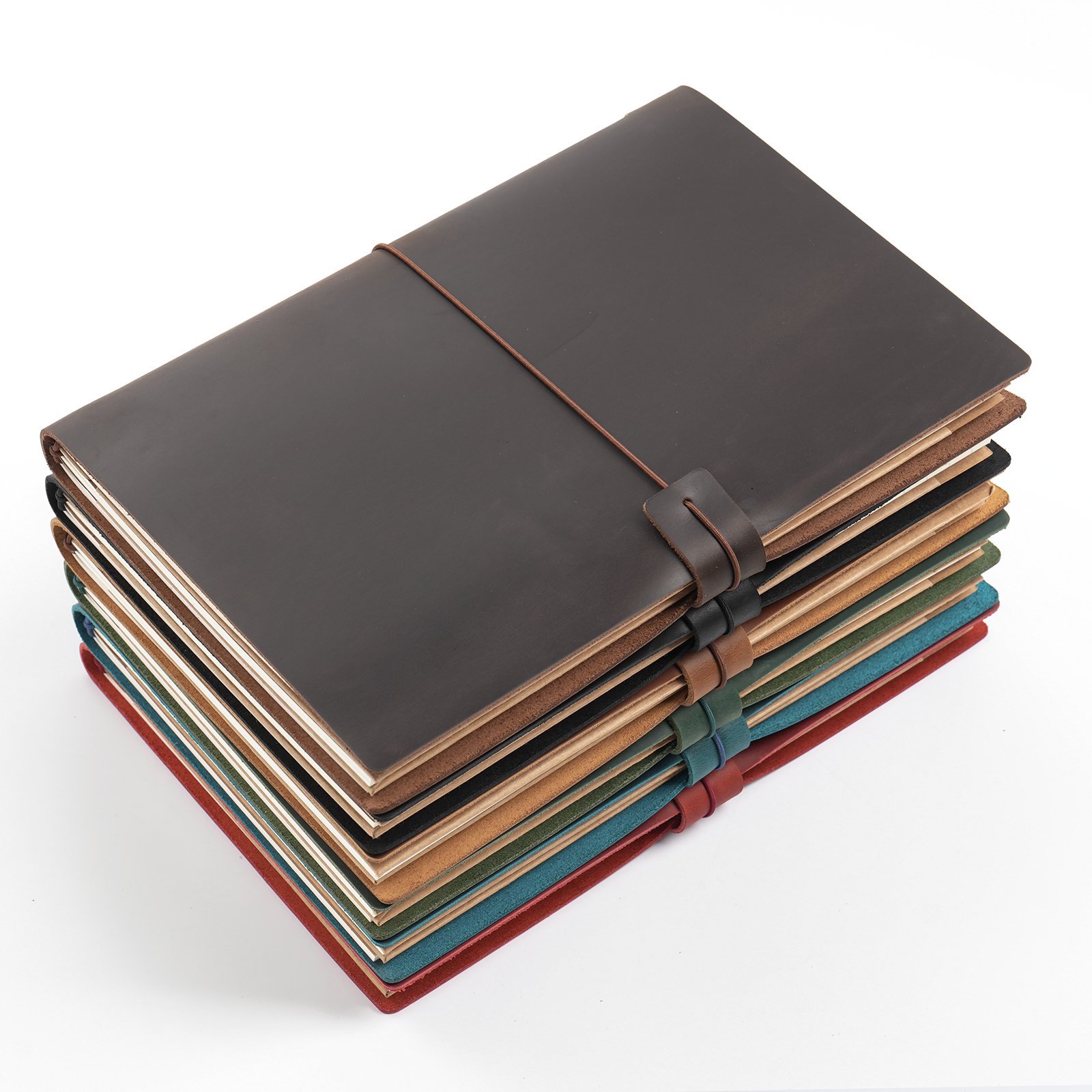 Handmade B5 Genuine Leather Tr - Leather Work Notepad reseña y precio