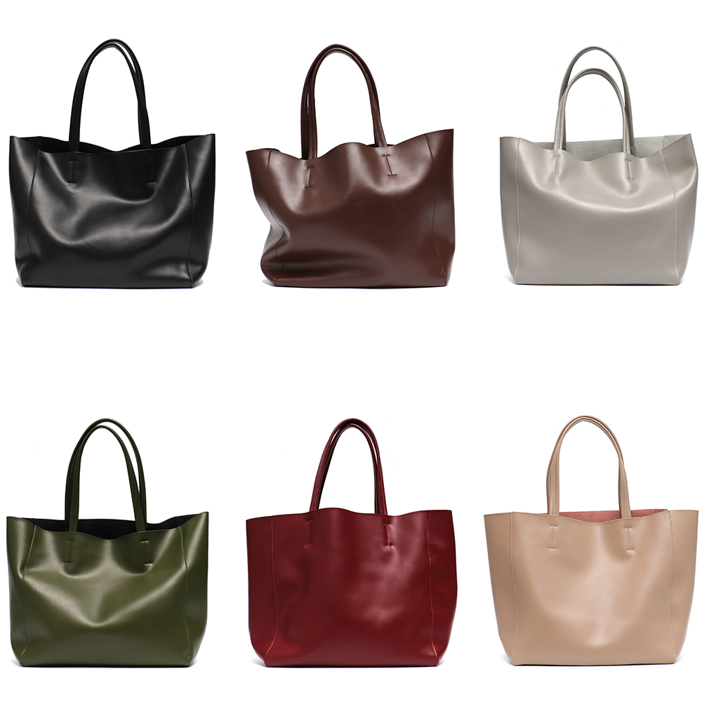 Minimalist Big Tote Bag Women  - Leather Work Bag Women reseña y precio