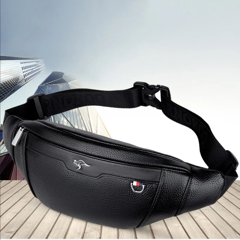 Business Leather Waist Bag Mul - Leather Work Bag reseña y precio