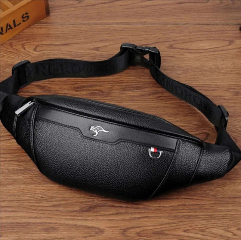 Business Leather Waist Bag Mul - Leather Work Bag reseña y precio