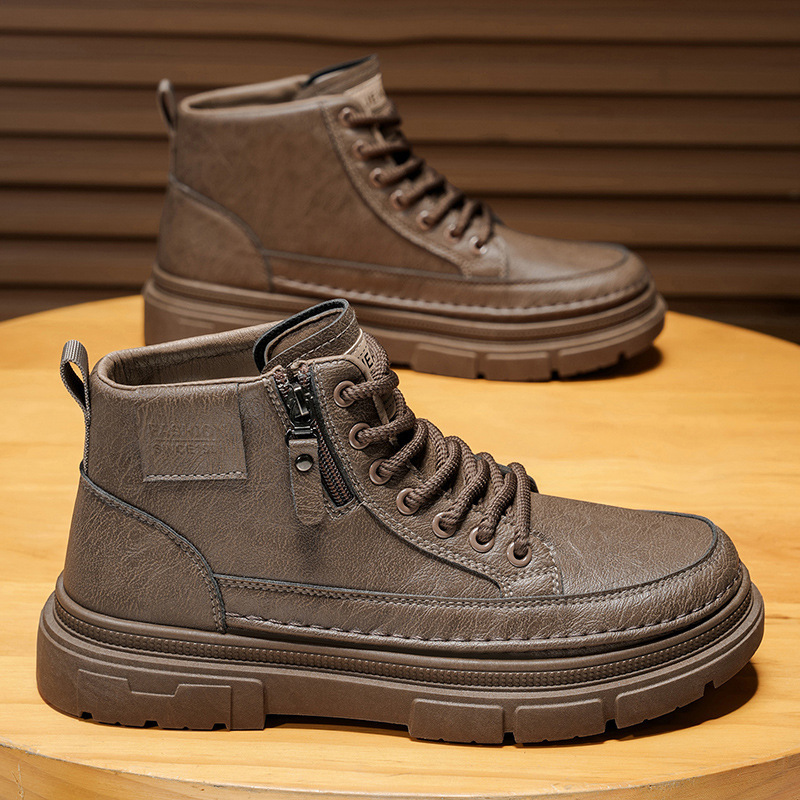 High top boots men's shoes aut - Leatherworking Items reseña y precio