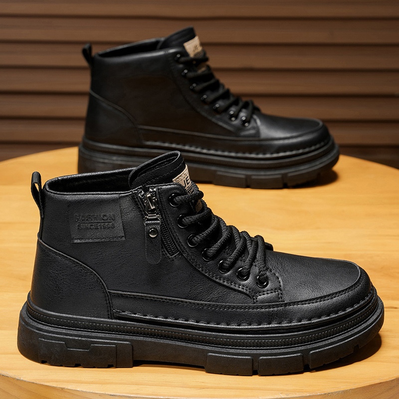 High top boots men's shoes aut - Leatherworking Items reseña y precio