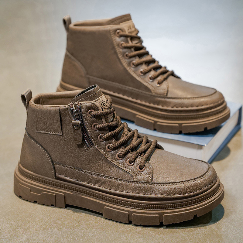 High top boots men's shoes aut - Leatherworking Items reseña y precio