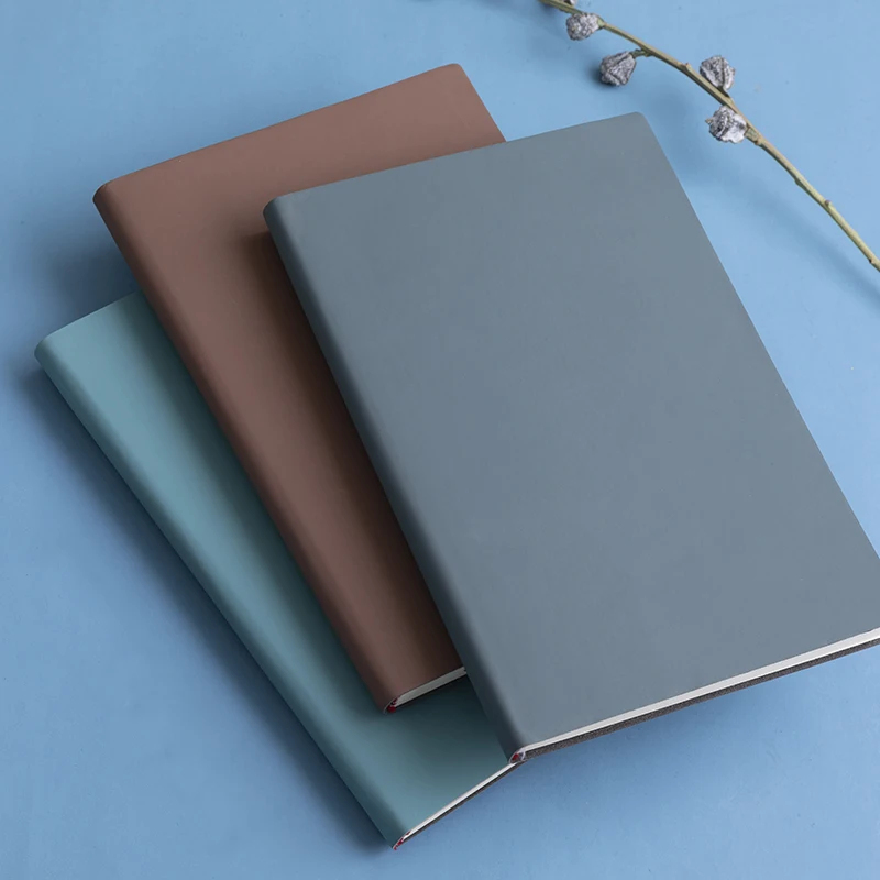 A5 Soft Leather Notebook with  - Leather Work Notepad reseña y precio