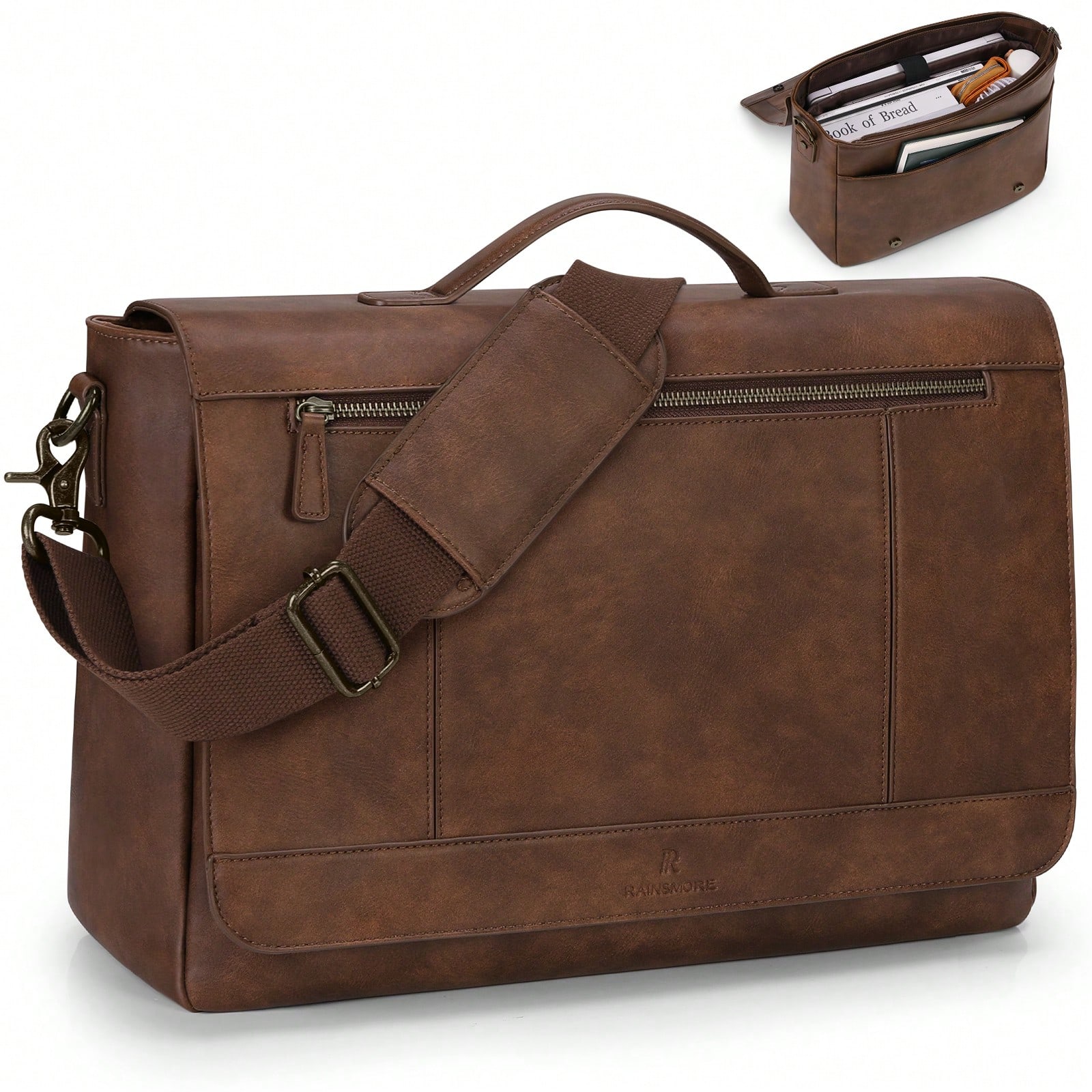 Leather Messenger Bag For Men  - Leatherwork Thread reseña y precio