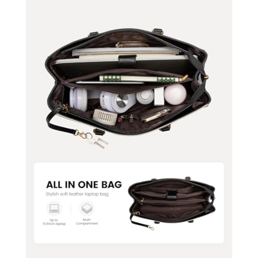 Vintage Leather Work Tote - La - Leather Work Bag reseña y precio