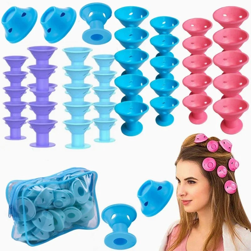 10 20pcs Soft Rubber Hair Curl - Leatherwork Roller reseña y precio