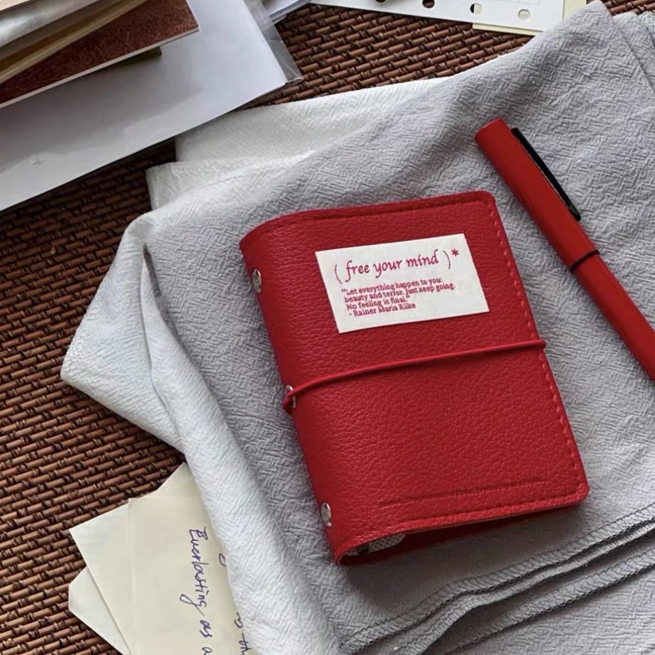 M5 Soft leather Binder Noteboo - Leather Work Notepad reseña y precio