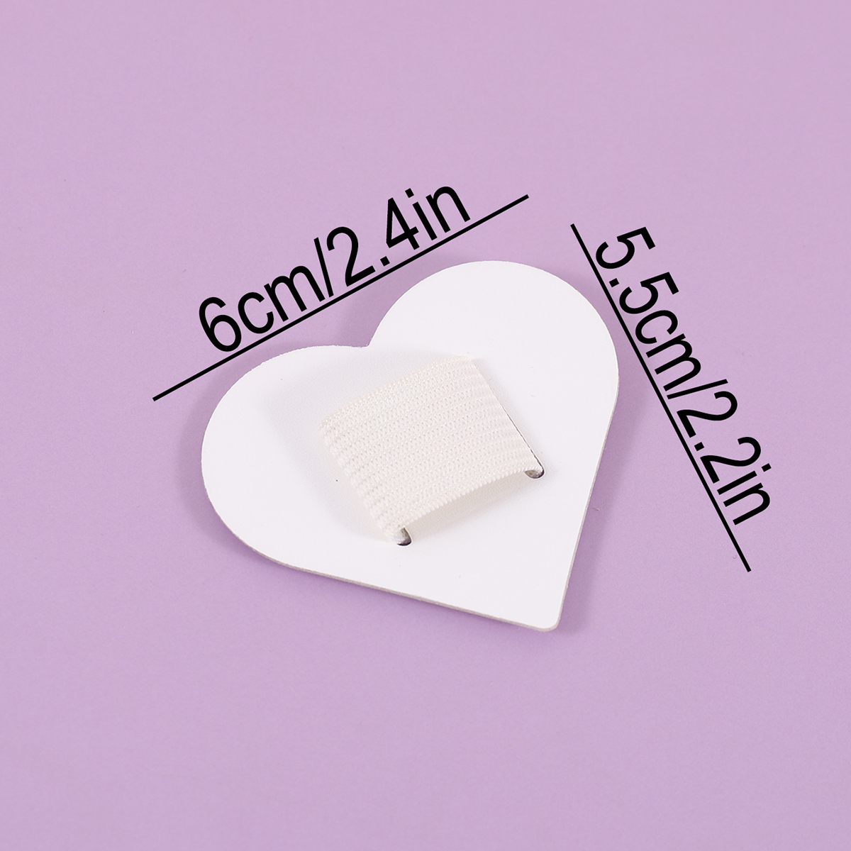 Self-Adhesive Heart Pen Clip H - Leather Work Notepad reseña y precio