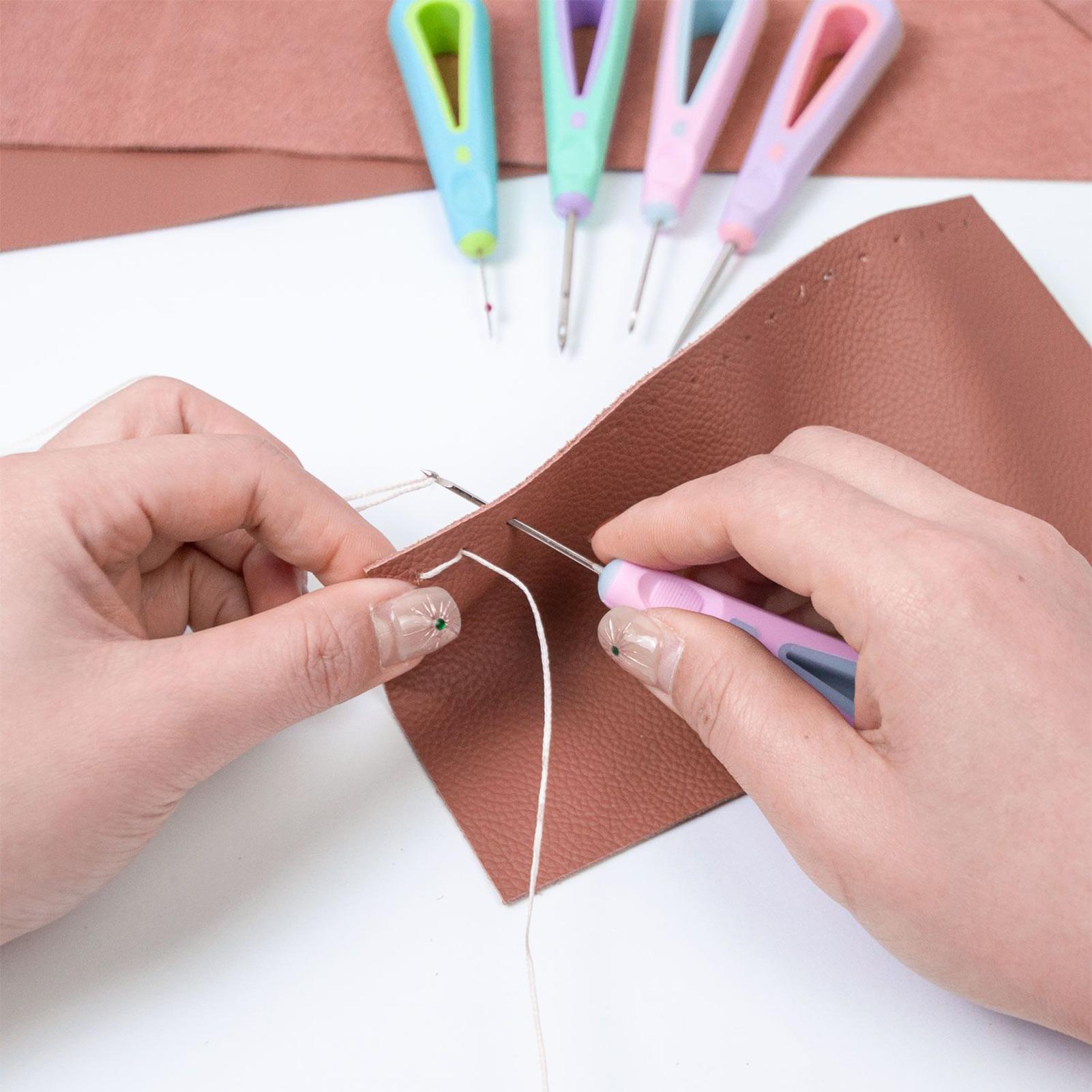 Leather Sewing Kit 4 Pieces St - Leatherwork Thread reseña y precio