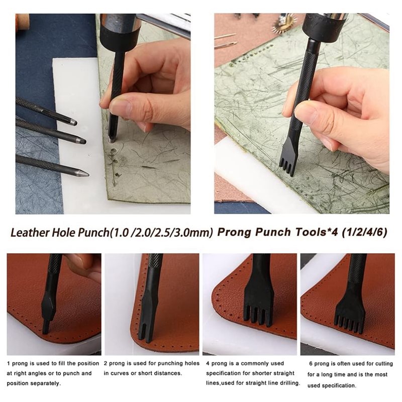 A59Z-Waxed Thread, Groover, Aw - Beginner Leatherwork Kit reseña y precio