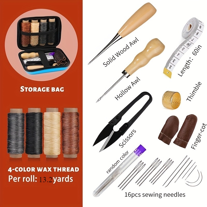 [Leather Working Kit] Leather  - Leatherwork Thread reseña y precio