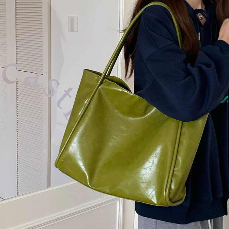 2026 Women New Vintage Shoulde - Leather Work Bag Women reseña y precio