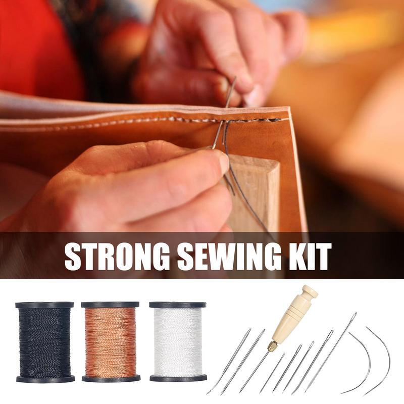 Leather Stitching Kit Heavy Du - Leatherwork Thread reseña y precio