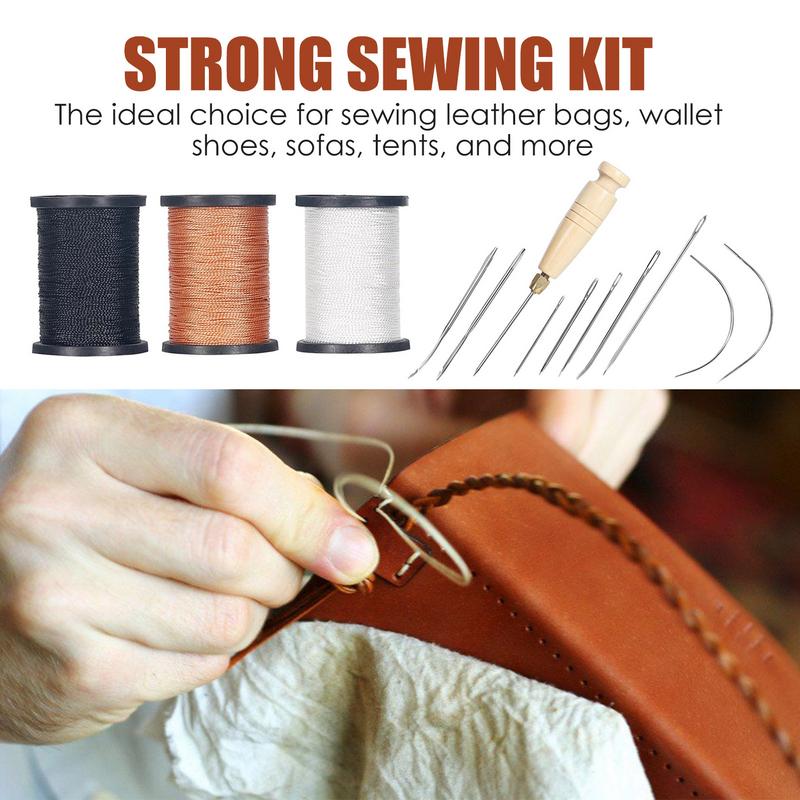 Leather Stitching Kit Heavy Du - Leatherwork Thread reseña y precio