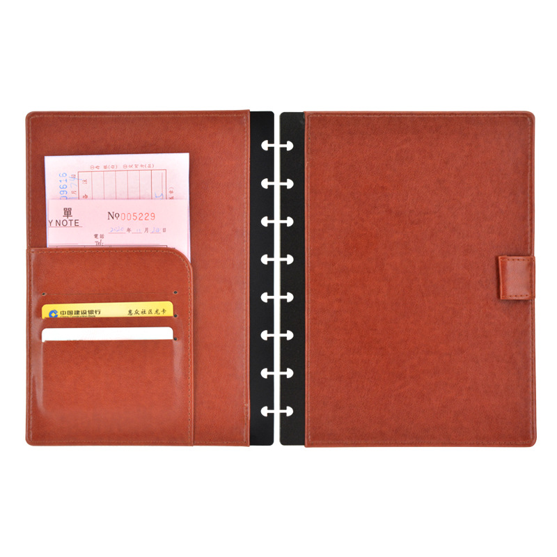Loose-leaf Leather Cover Mushr - Leather Work Notepad reseña y precio