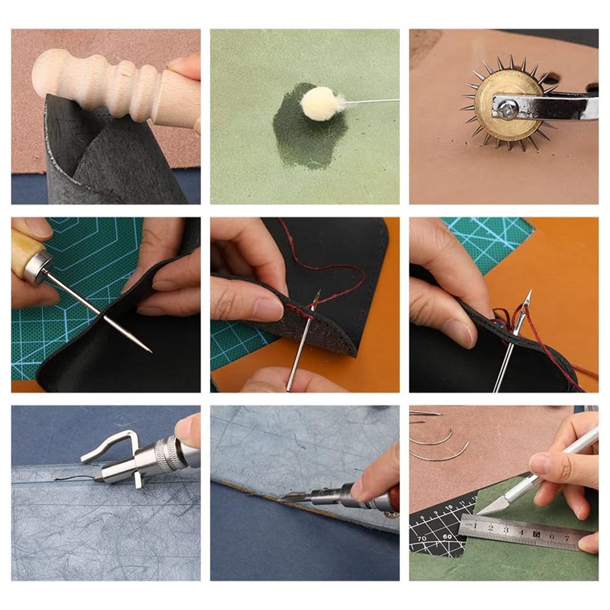 2026 NEW 66Pcs Leather Working - Beginner Leatherwork Kit reseña y precio