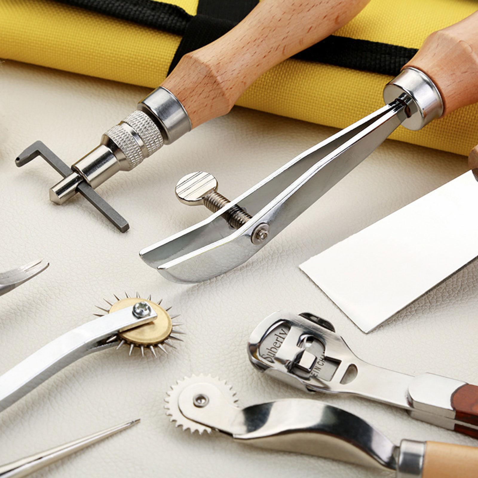 29x PU Leather Working Kit Equ - Beginner Leatherwork Kit reseña y precio