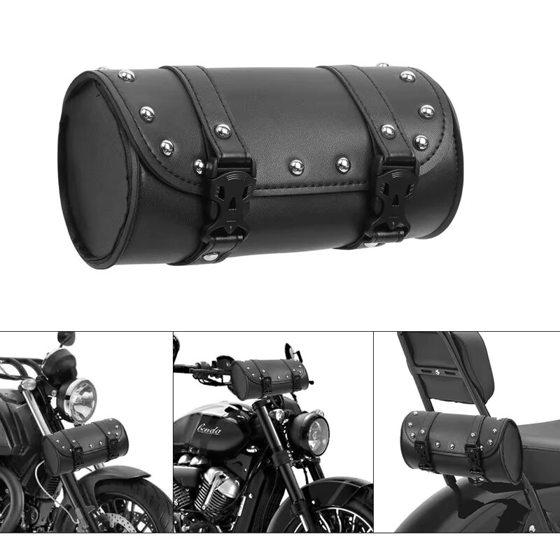 Motorcycle Bags Black Pu Leath - Leatherwork Roller reseña y precio