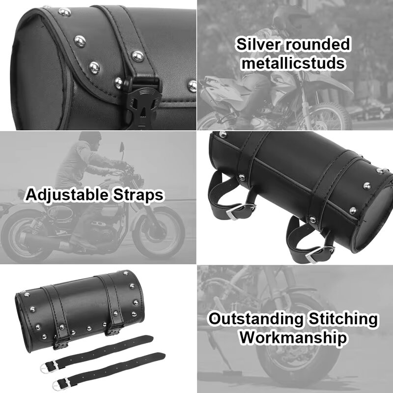 Motorcycle Bags Black Pu Leath - Leatherwork Roller reseña y precio