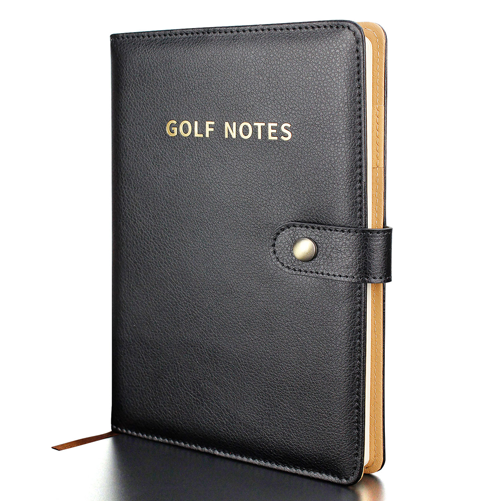 Black Leather Golf Scorecard H - Leather Work Notepad reseña y precio
