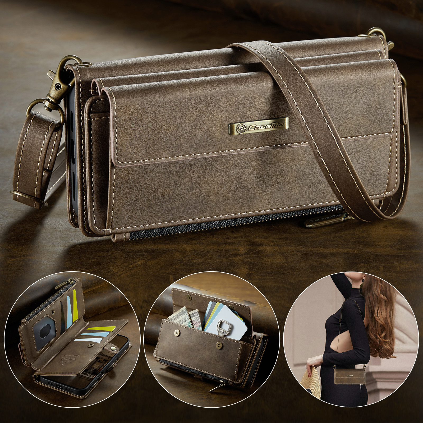 Business Magnetic Card Solt Wa - Leather Work Bag reseña y precio