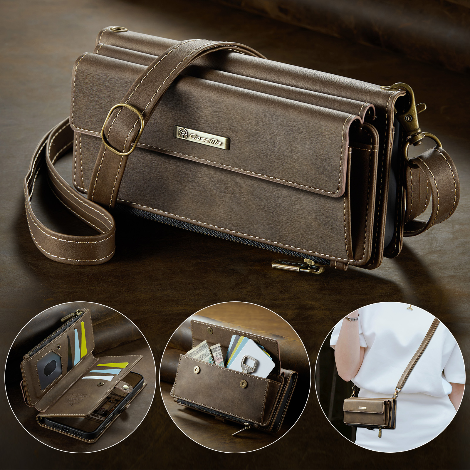 Business Magnetic Card Solt Wa - Leather Work Bag reseña y precio