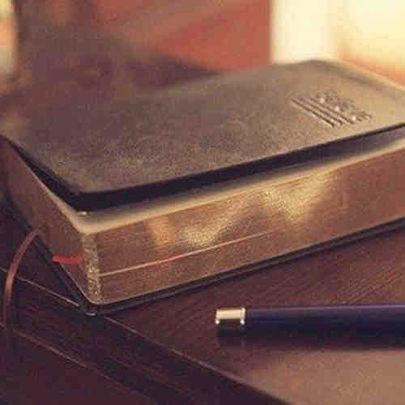 Vintage Thick Leather Bible No - Leather Work Notepad reseña y precio
