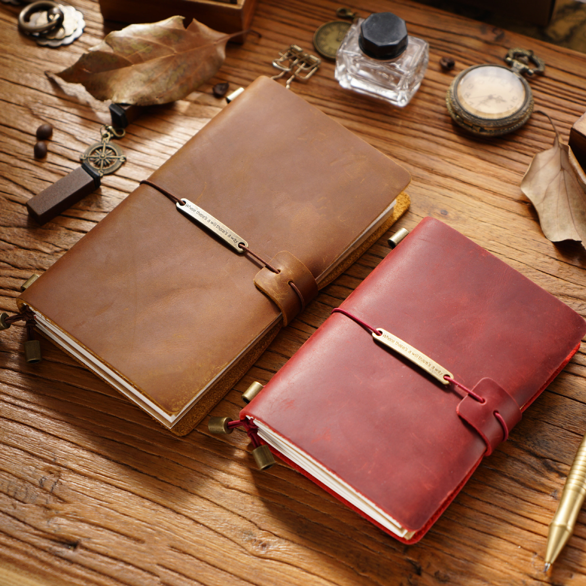 100% TN04 Genuine Leather Trav - Leather Work Notepad reseña y precio