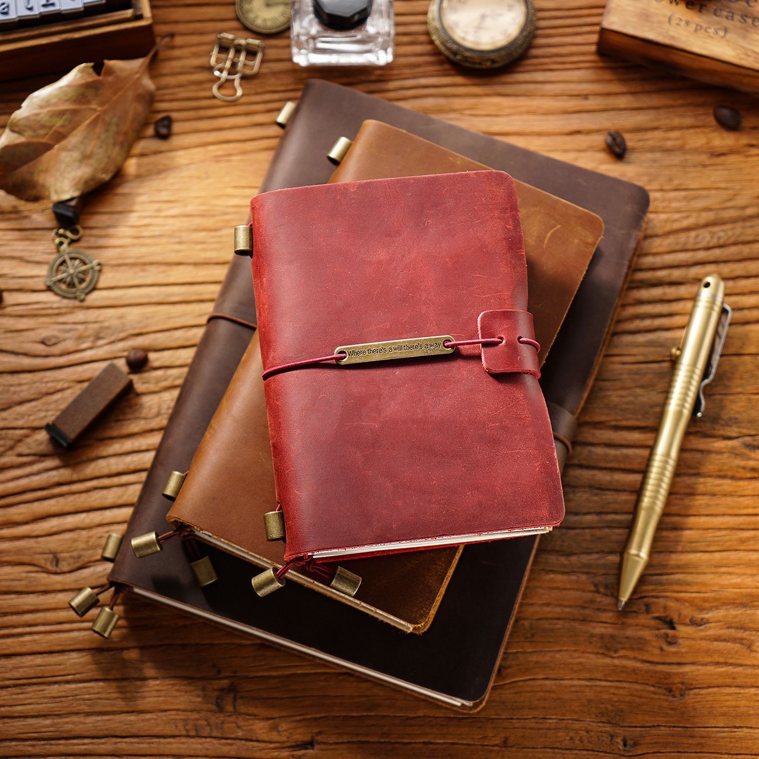 100% TN04 Genuine Leather Trav - Leather Work Notepad reseña y precio